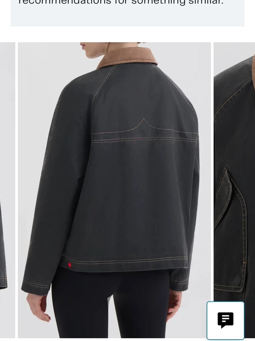 Hunter chore coat/Work Jacket with Tan Collar - Picture 10 of 11